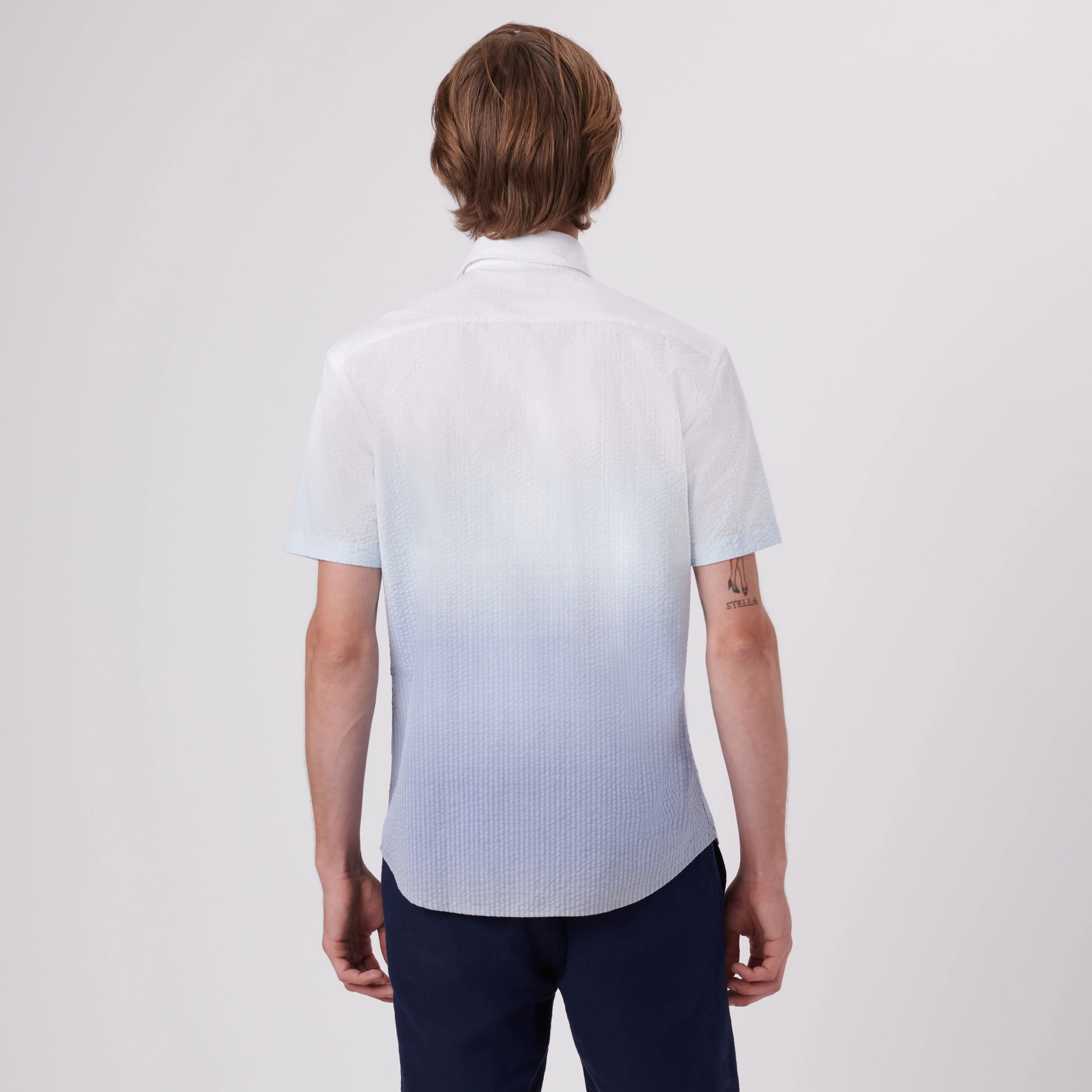 Orson Ombre Seersucker Short Sleeve Shirt