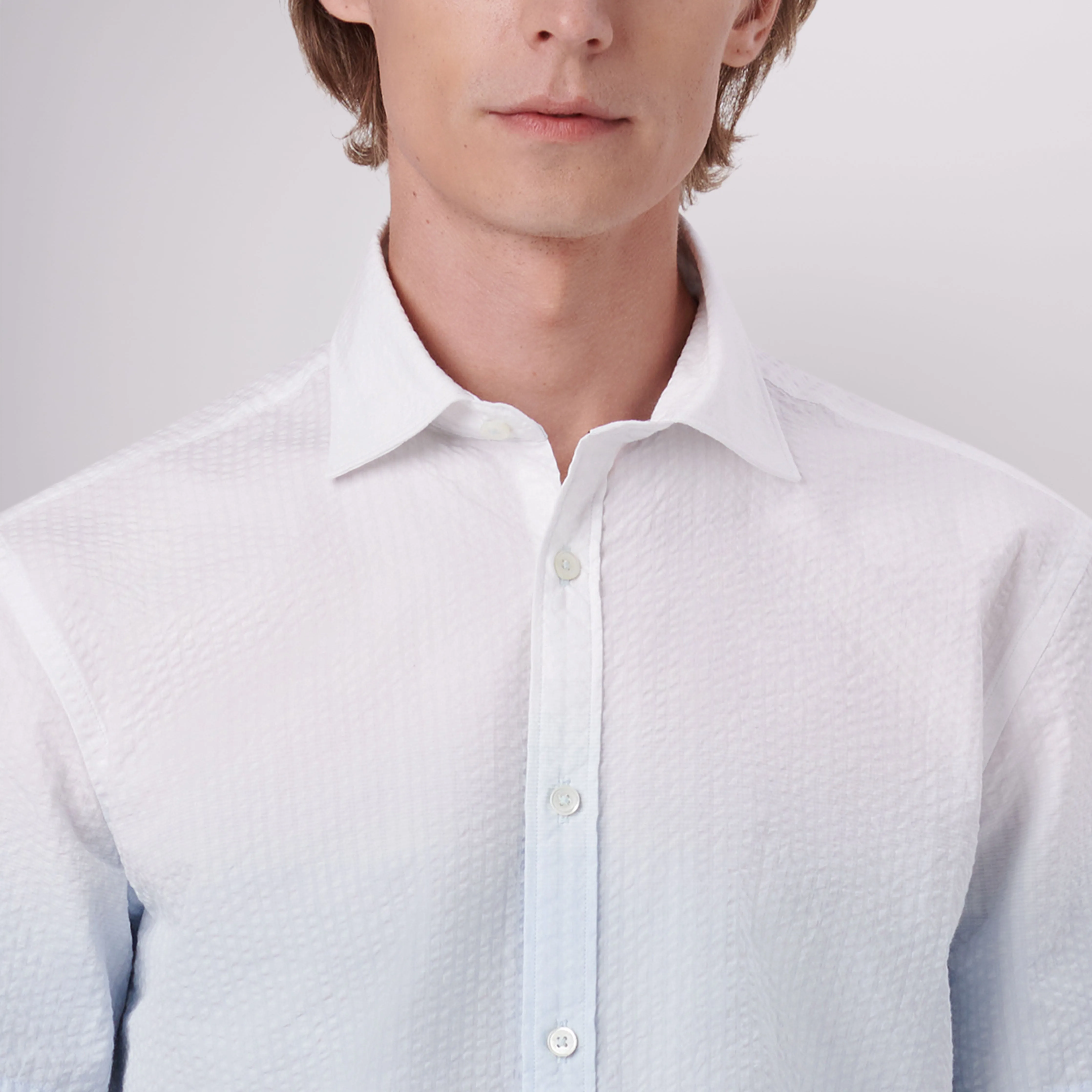Orson Ombre Seersucker Short Sleeve Shirt