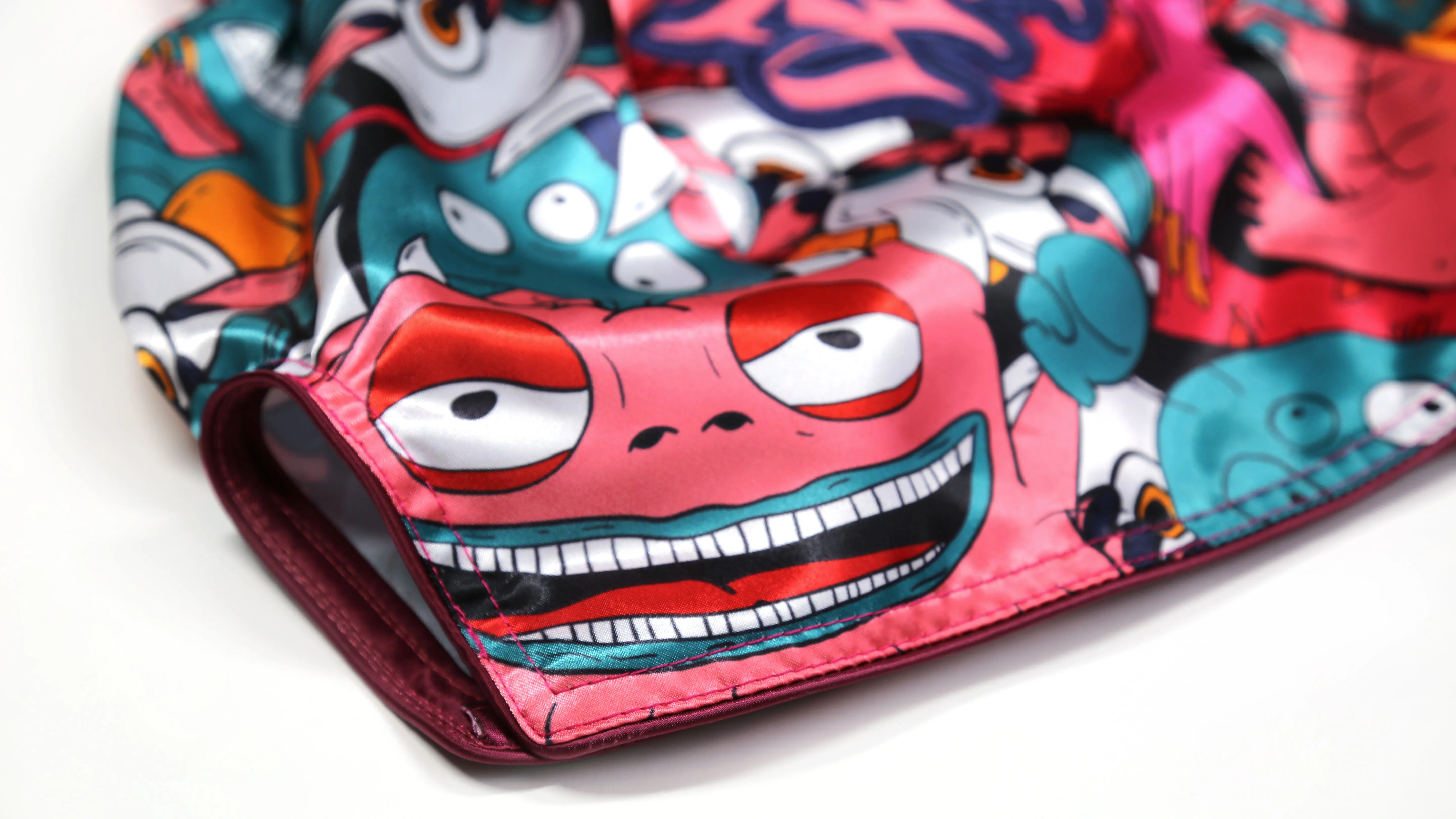 "Aaahh!!! Muay Monsters" Muay Thai Shorts (Pink/Multi)