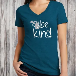 "Michigan Be Kind" Women's V-Neck