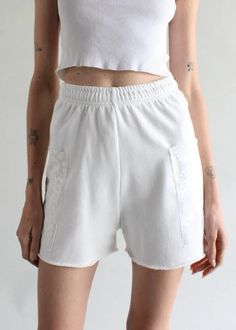 RCYCLD Sweat Short with Lace and Thermal Pocket