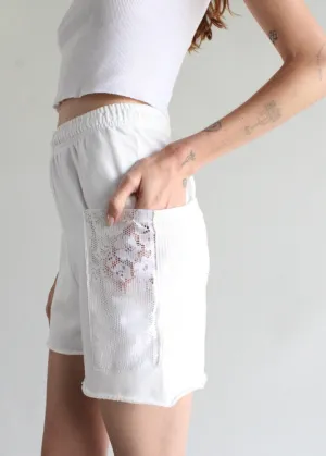RCYCLD Sweat Short with Lace and Thermal Pocket