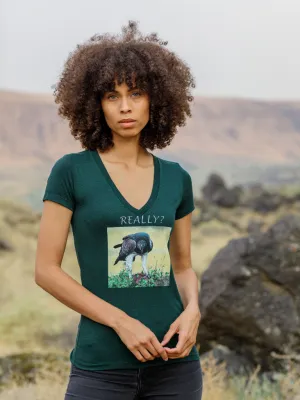 REALLY? V-NECK TEE