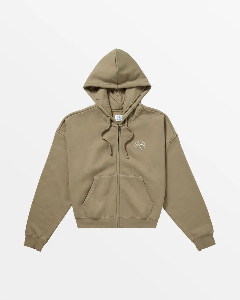 RVCA Womens Court Zip Hoodie