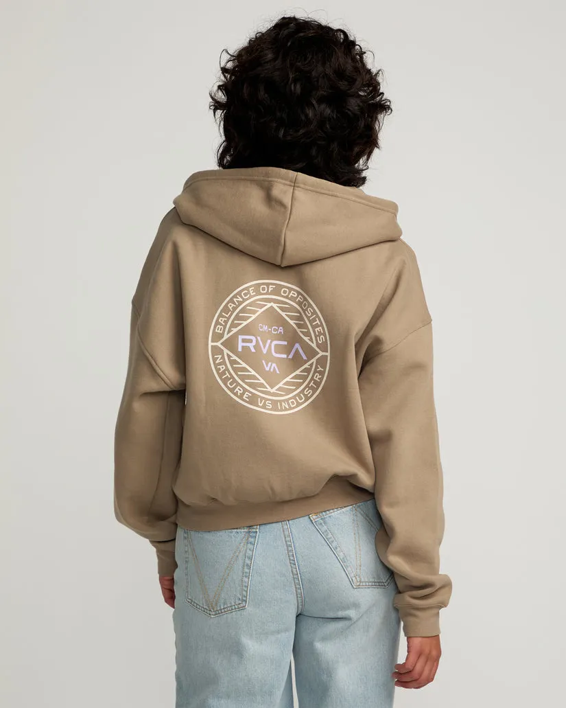 RVCA Womens Court Zip Hoodie