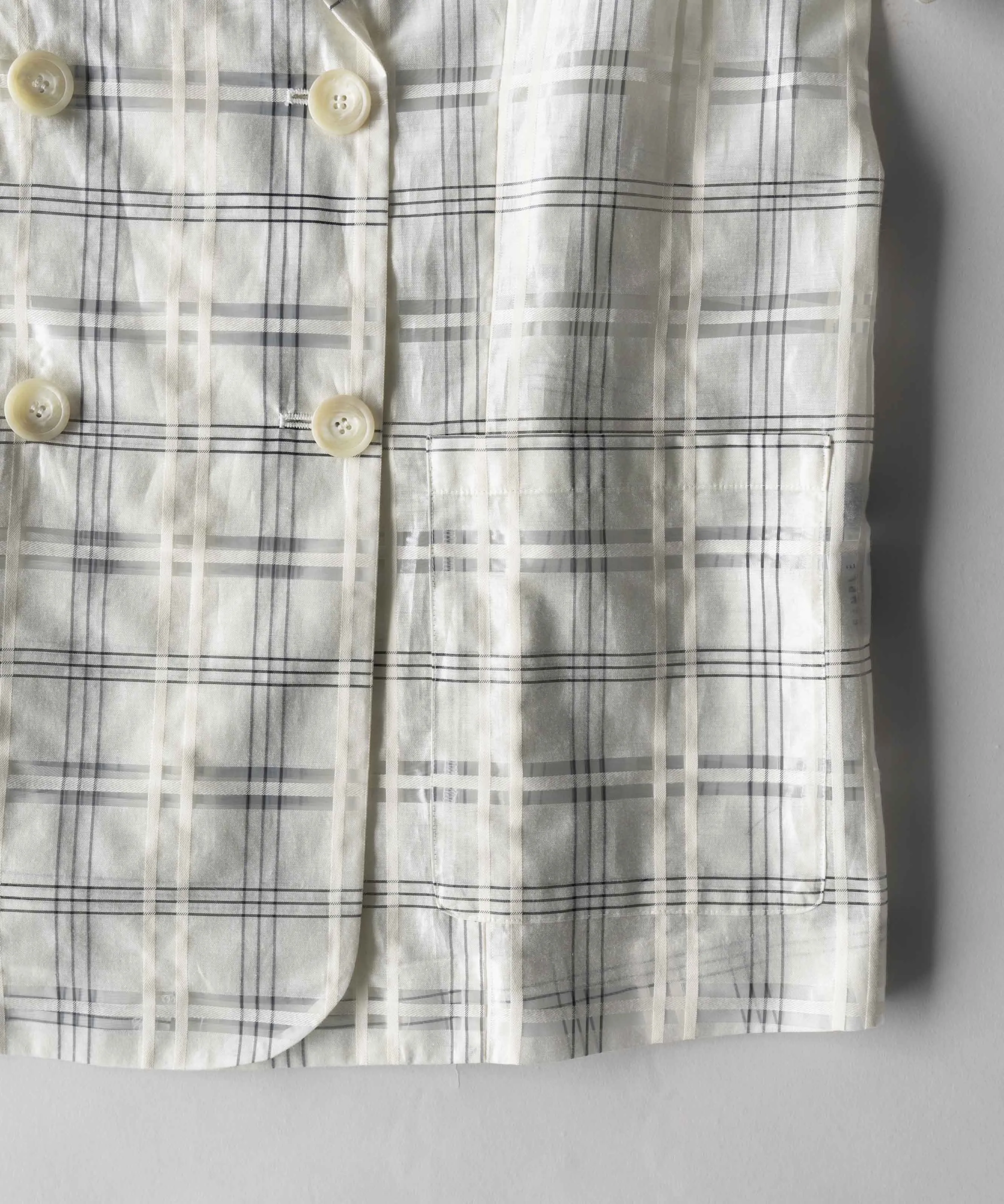 【SALE】Sheer Check Shirt Jacket