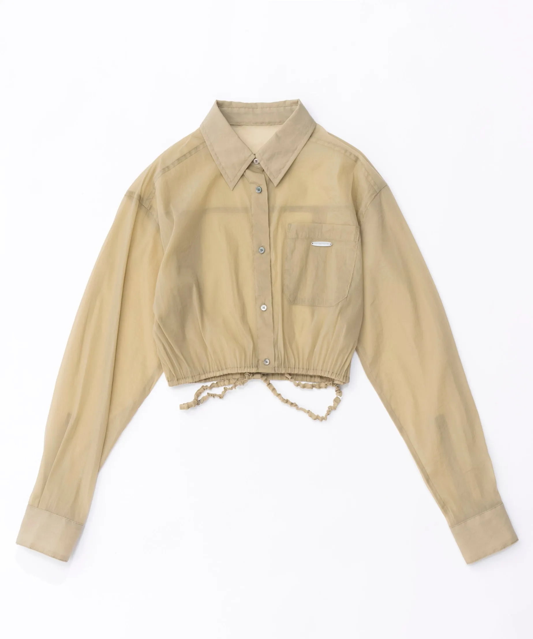 【SALE】Sheer Short Length Shirt