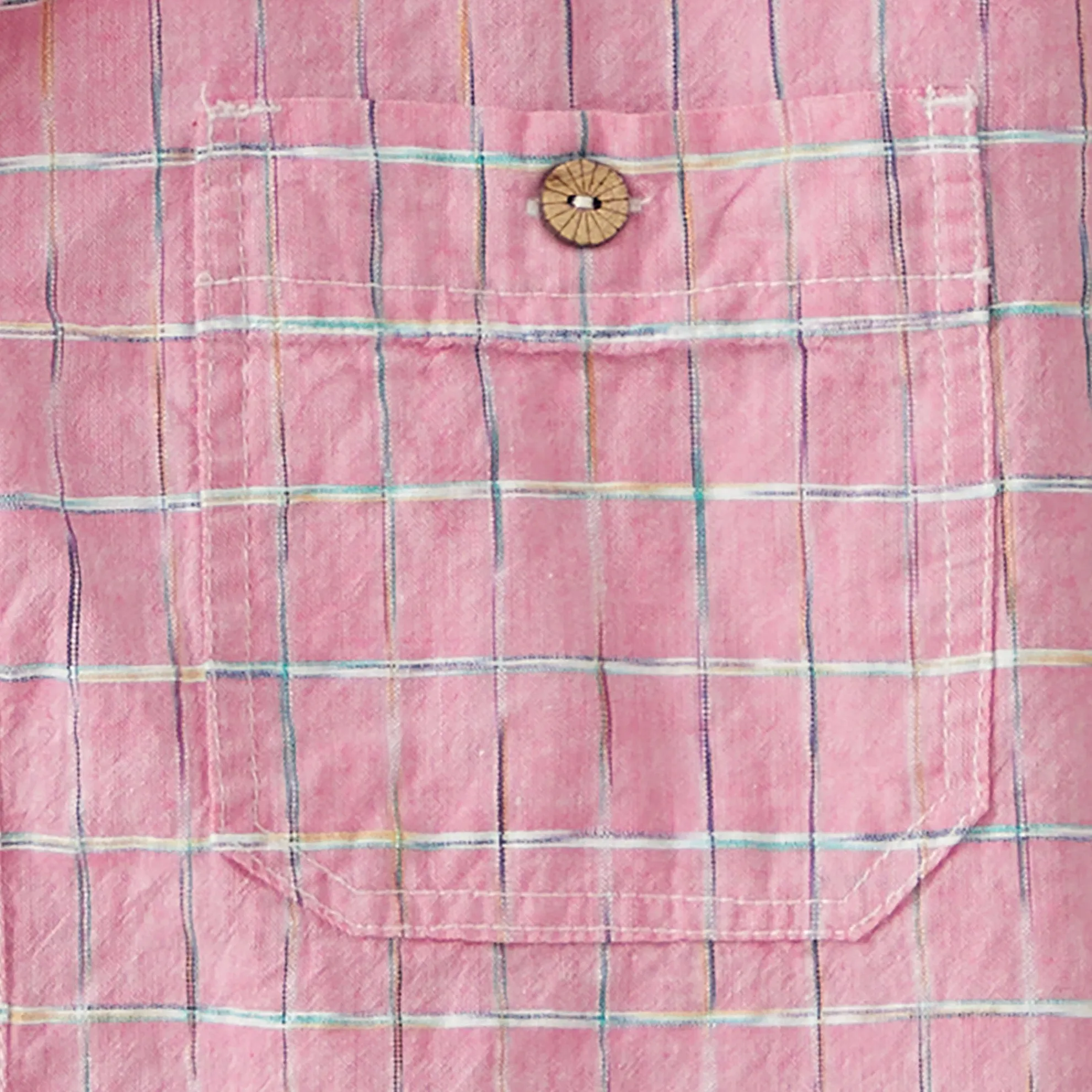 Sayulita Space-Dyed Check Shirt - Tall