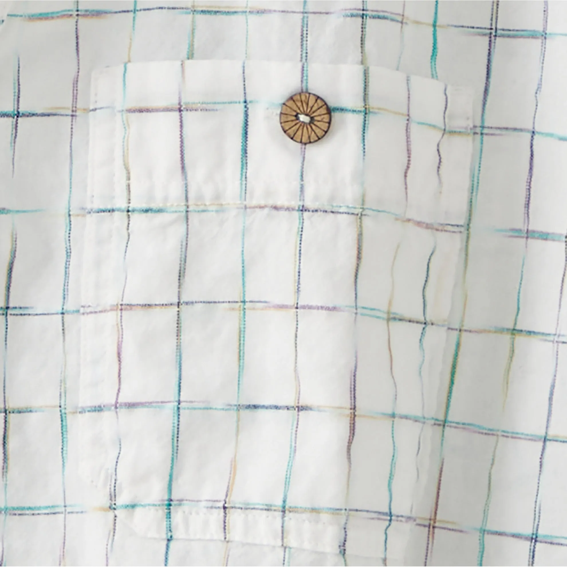 Sayulita Space-Dyed Check Shirt - Tall