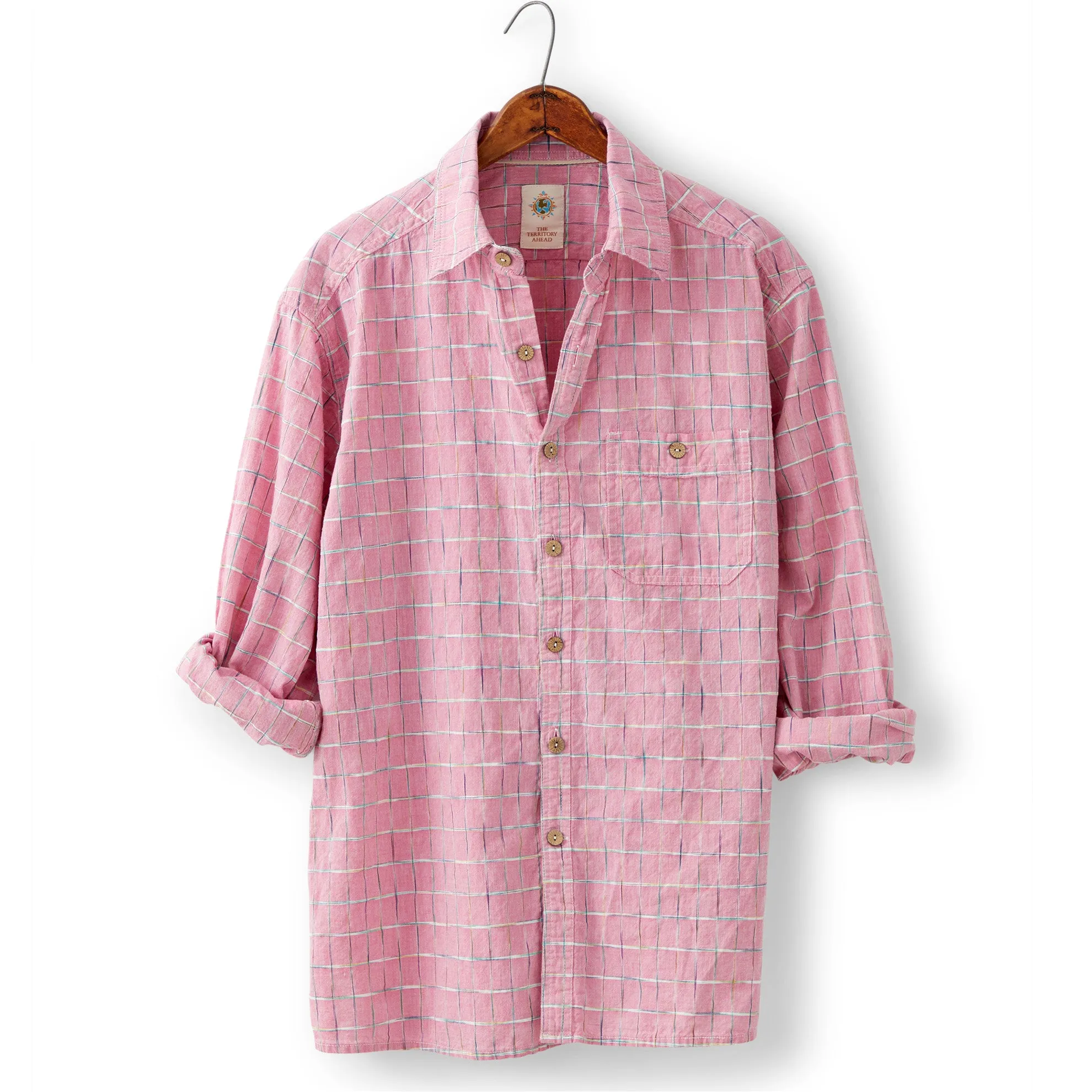 Sayulita Space-Dyed Check Shirt - Tall