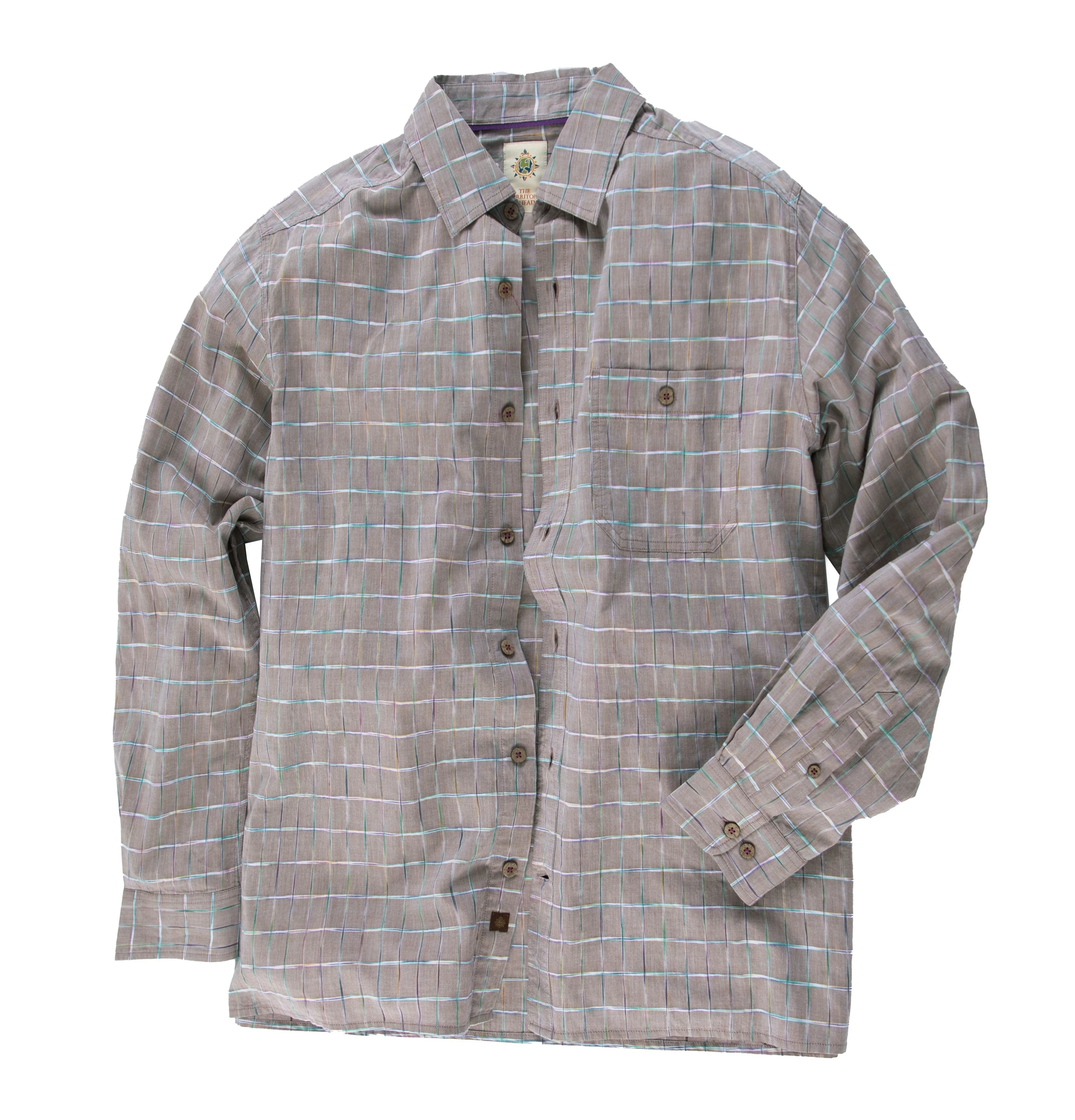 Sayulita Space-Dyed Check Shirt - Tall