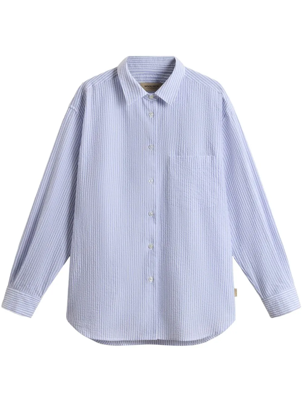 Seersucker cotton shirt