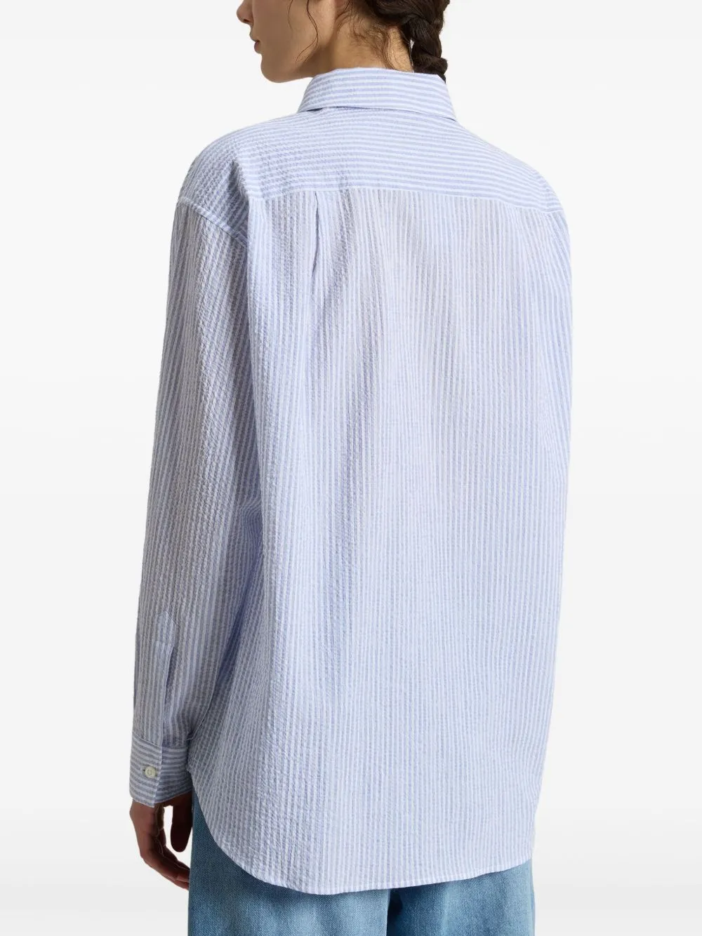 Seersucker cotton shirt