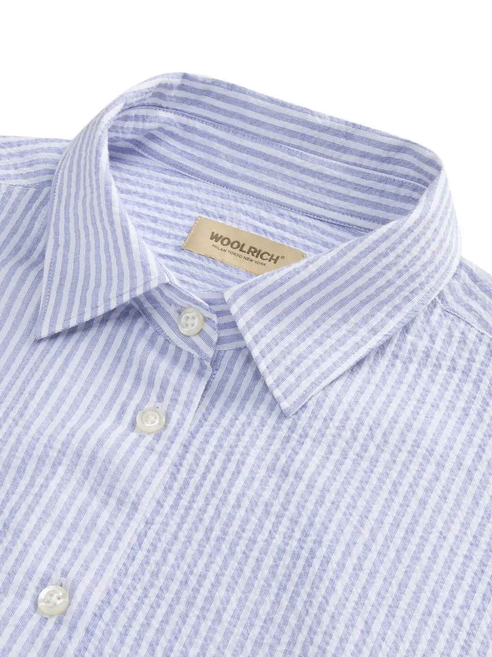 Seersucker cotton shirt