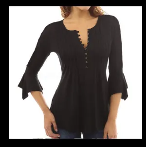 Seven Point Flared Sleeve T-Shirts 5078