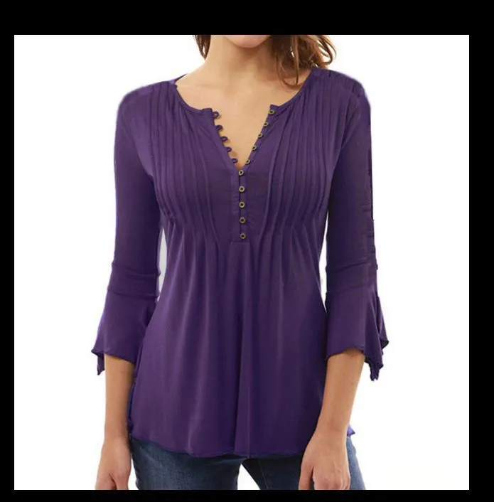 Seven Point Flared Sleeve T-Shirts 5078