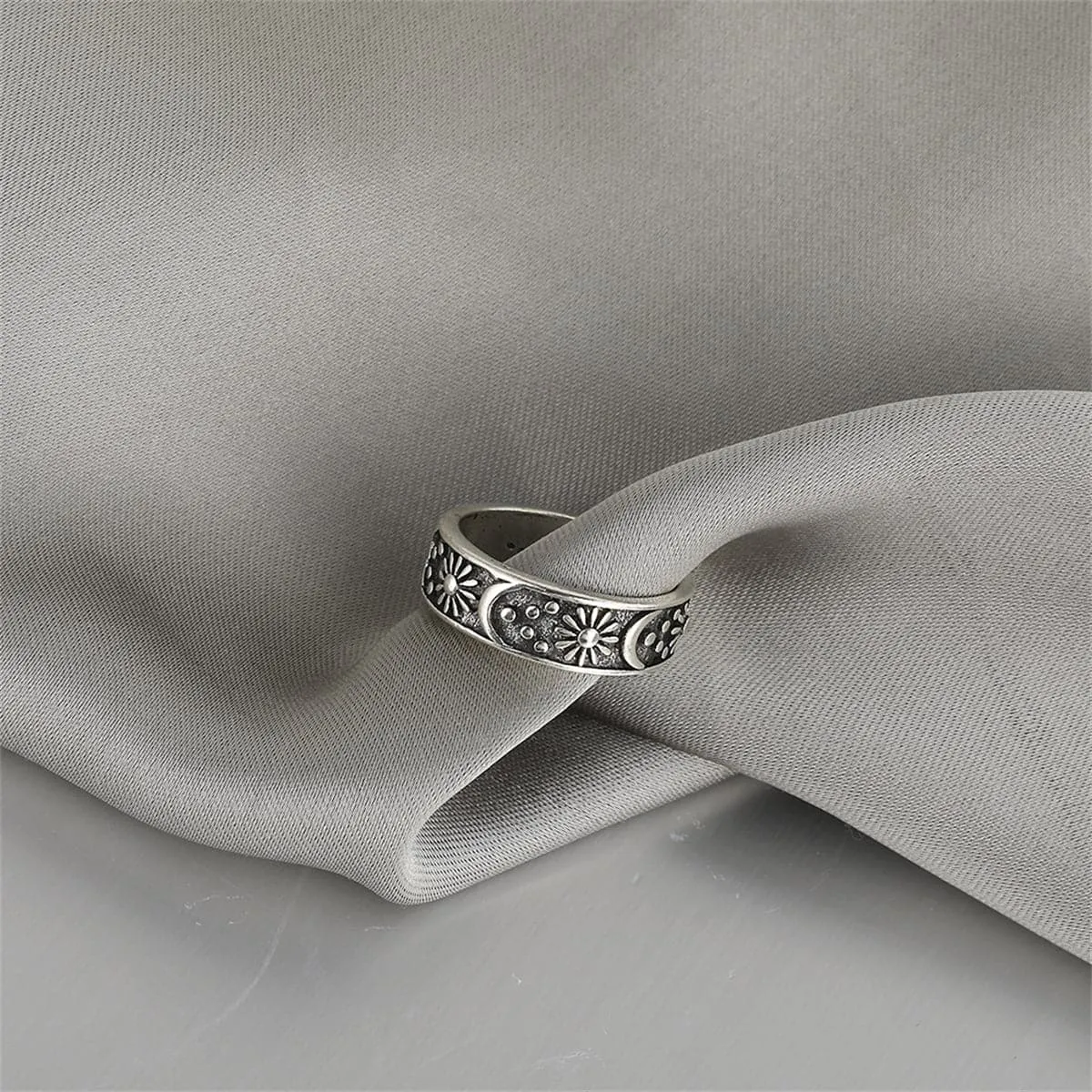 Silver-Plated Celestial Ring
