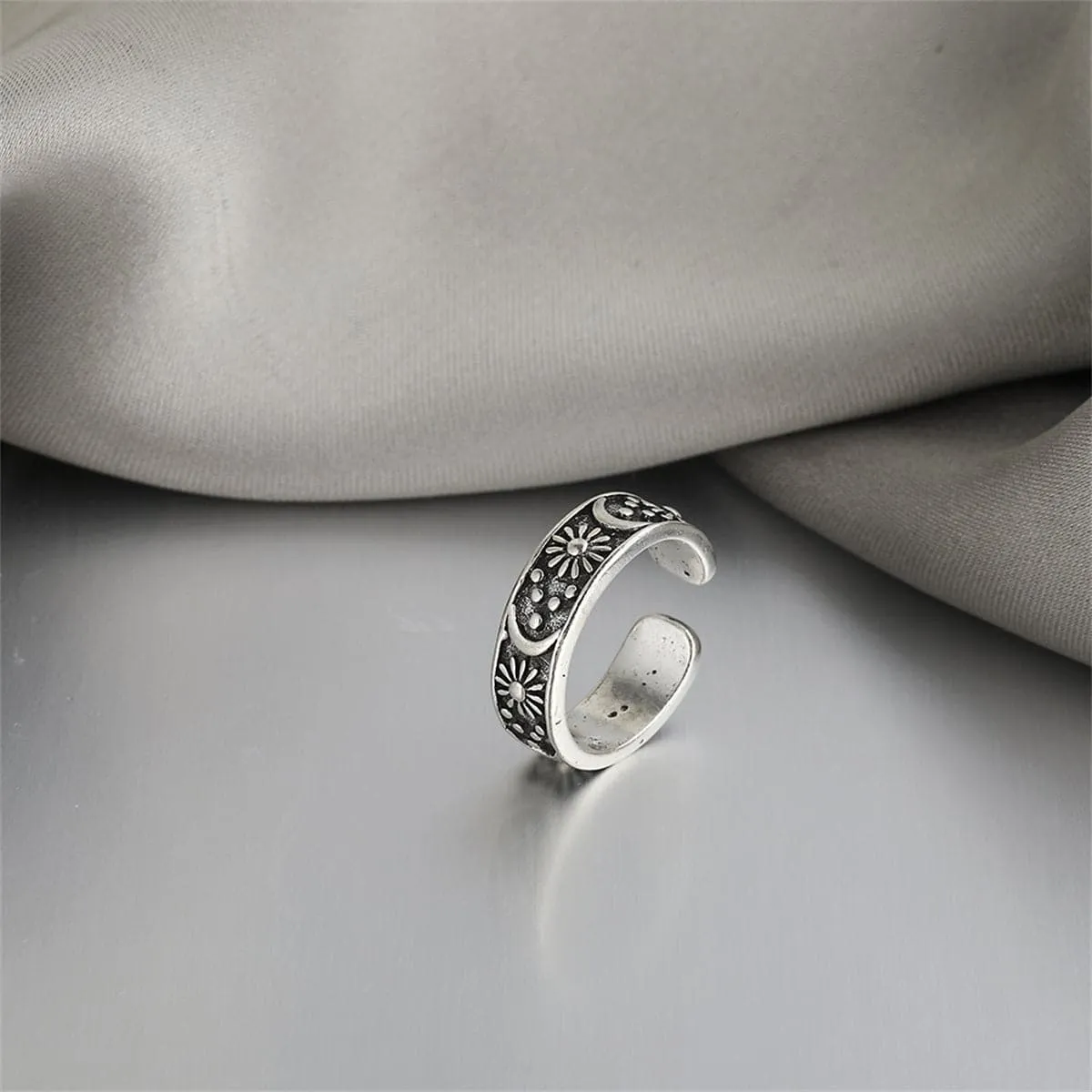 Silver-Plated Celestial Ring