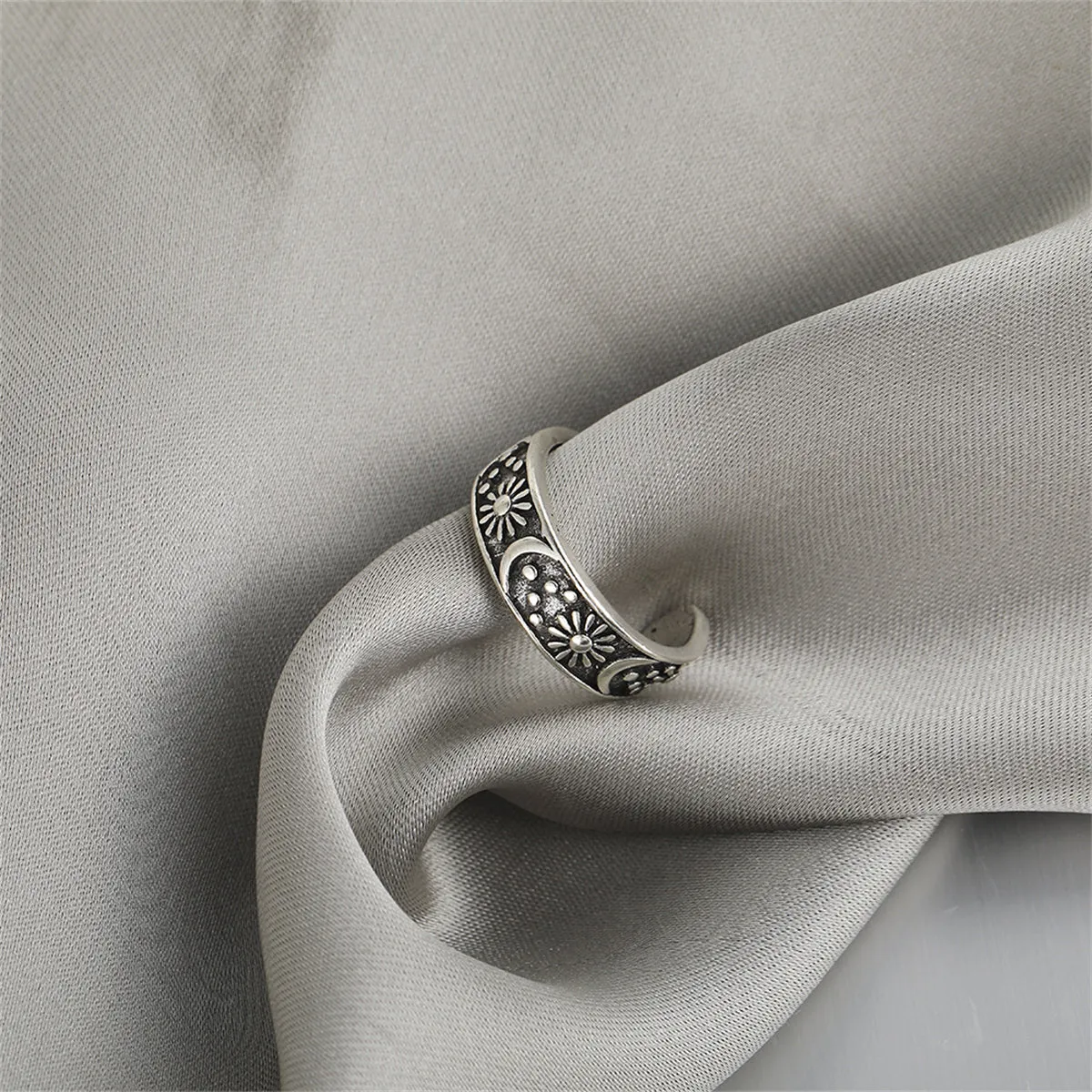 Silver-Plated Celestial Ring