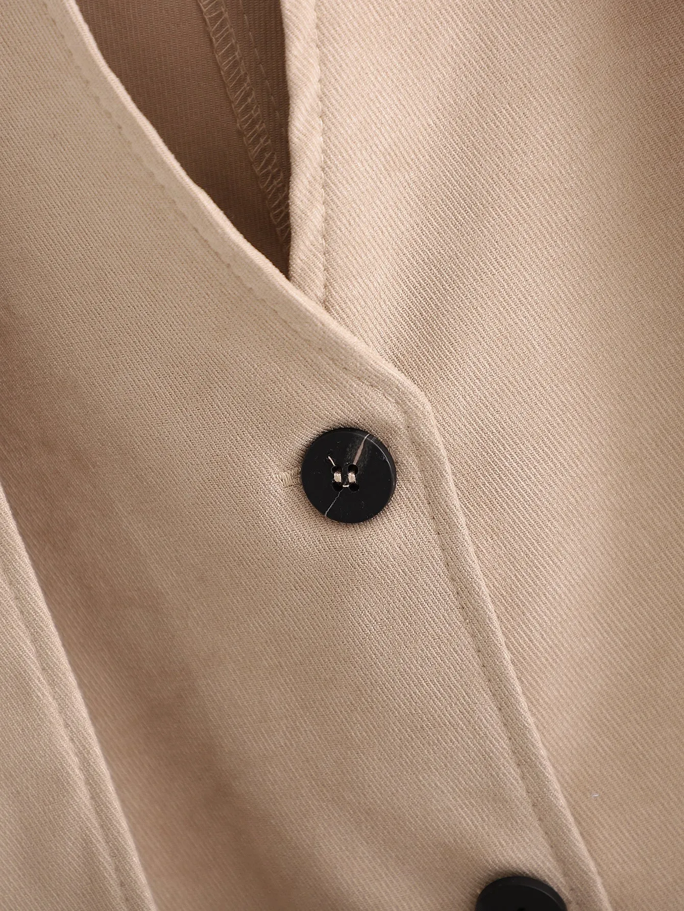 Single-breasted V-neck Cloak Capes Outerwear