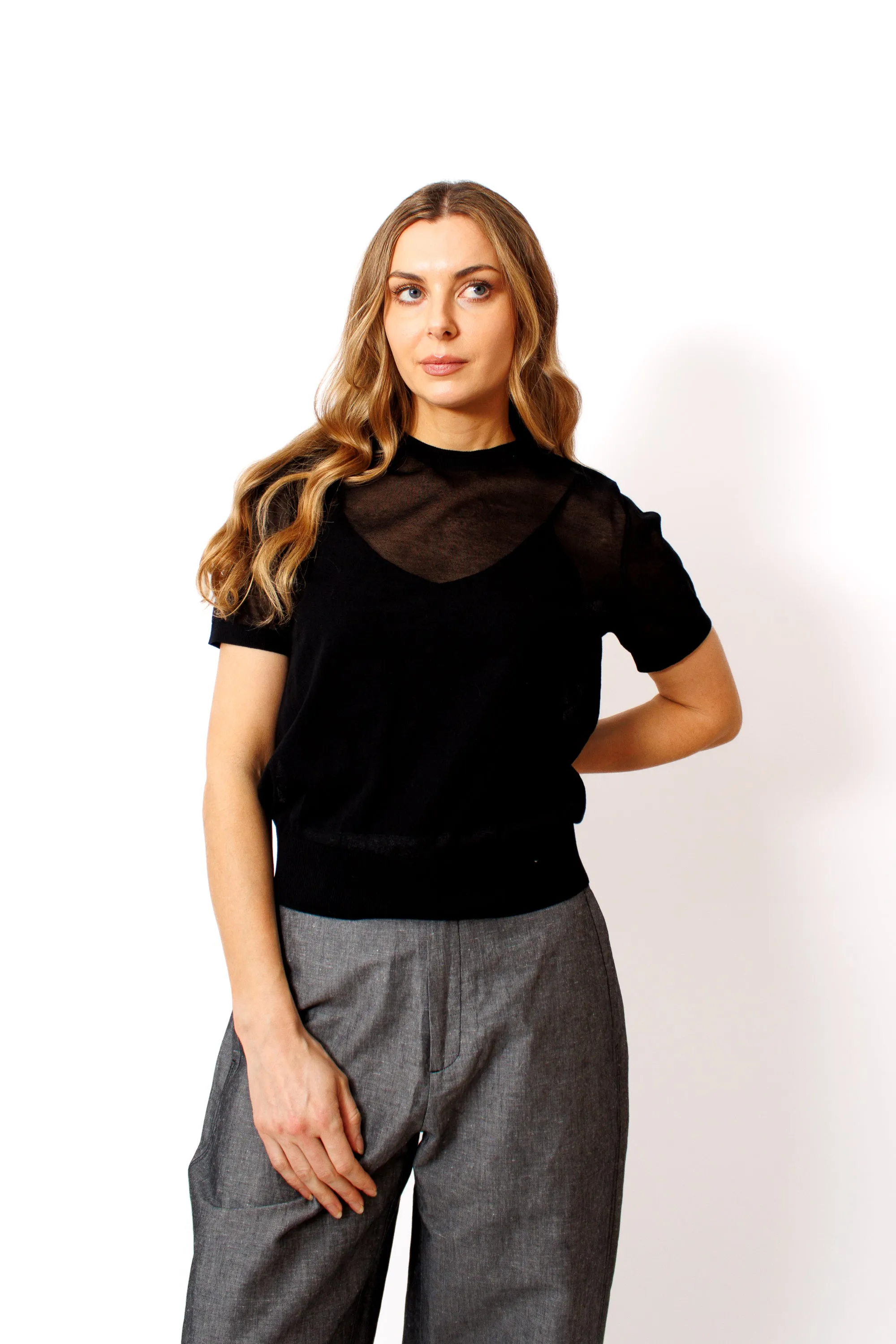 Soeur Dua Sheer Top