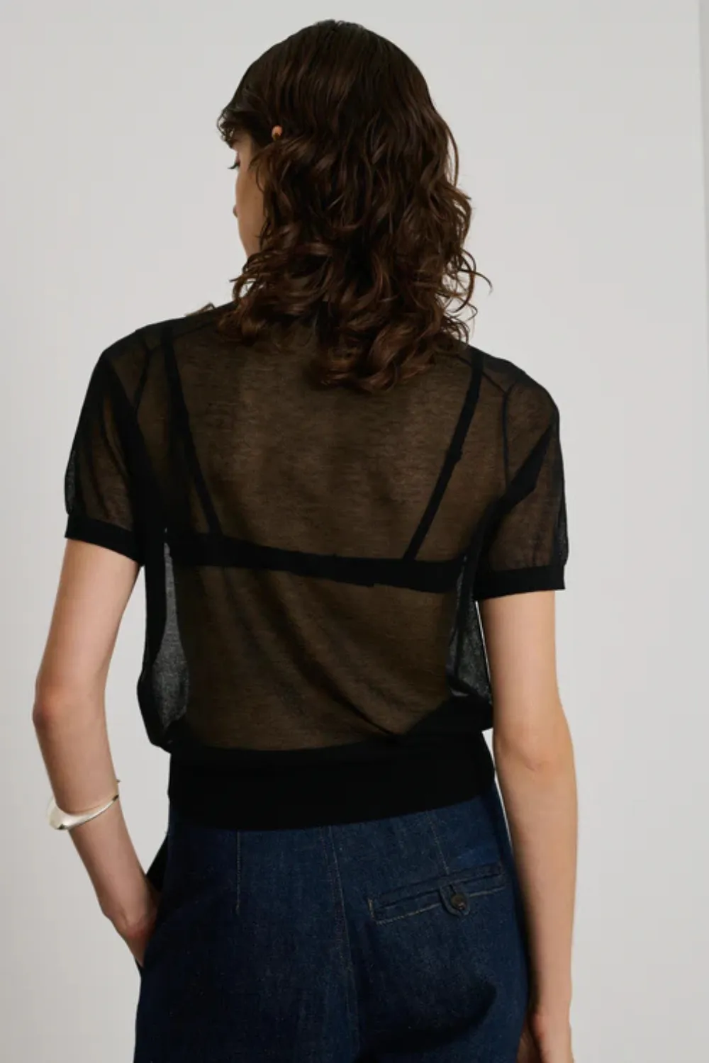 Soeur Dua Sheer Top