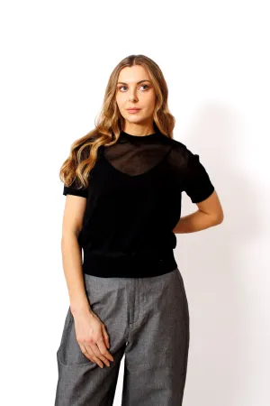 Soeur Dua Sheer Top