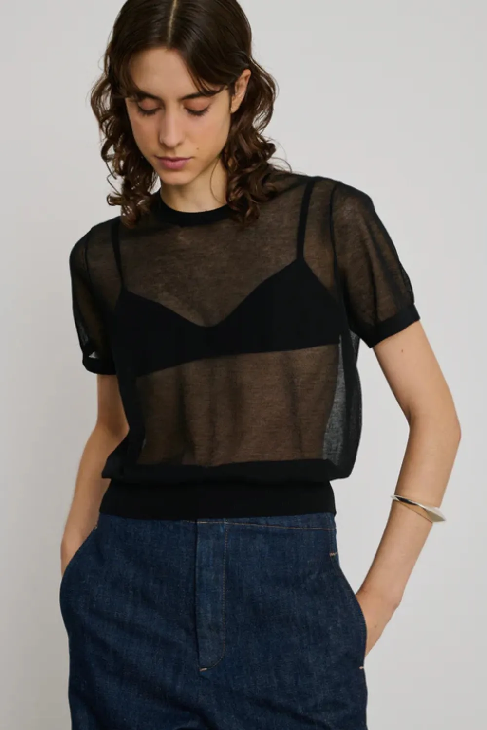Soeur Dua Sheer Top