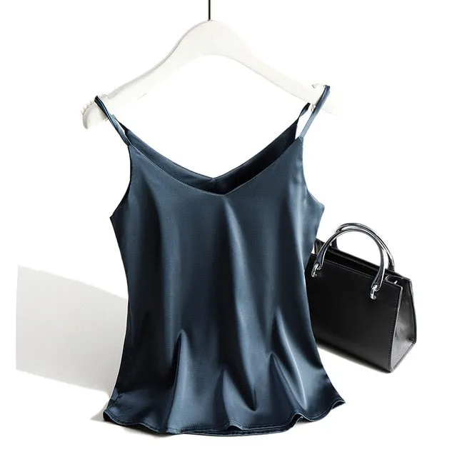 Spaghetti Strap Silk Tank Top/Camisole