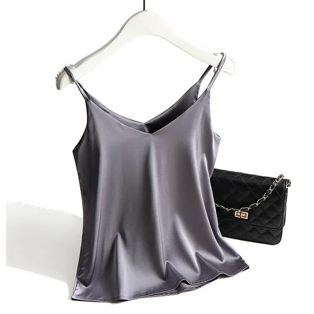 Spaghetti Strap Silk Tank Top/Camisole