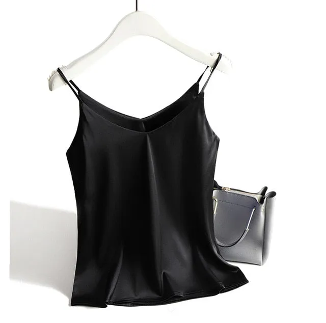 Spaghetti Strap Silk Tank Top/Camisole
