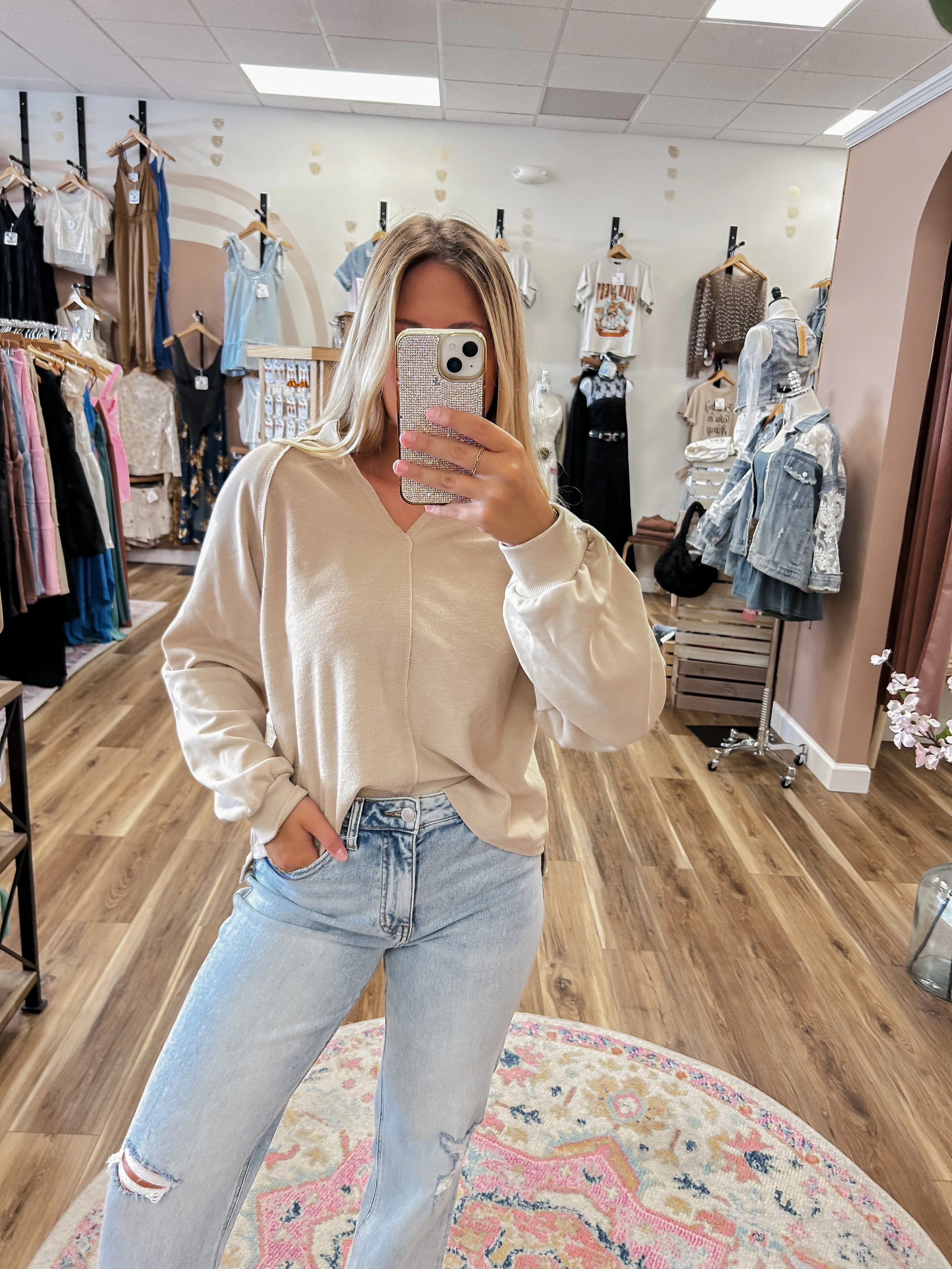 Truly Khaki Top