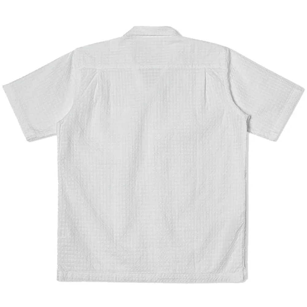 Universal Works Delos Cotton Camp Shirt White