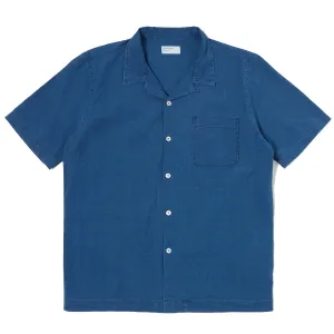 Universal Works Seersucker Road Shirt Washed Indigo