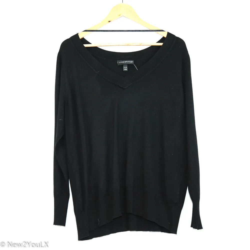 V-Neck Knit Sweater (Lane Bryant)