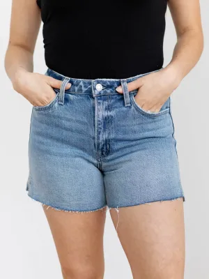 VERVET Inner Circle High Rise Raw Hem Short