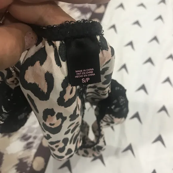 Victoria Secret pajama baby doll set small leopard