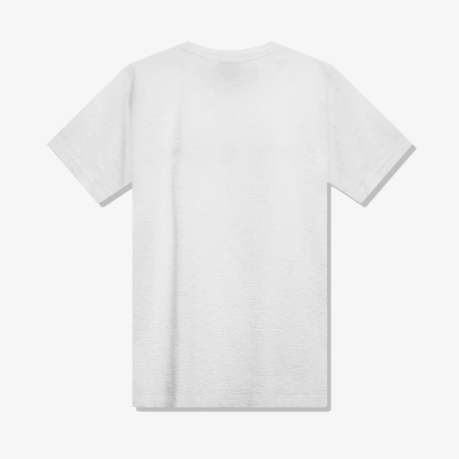 Wade Mirrored Logo Seersucker T-Shirt - Grey