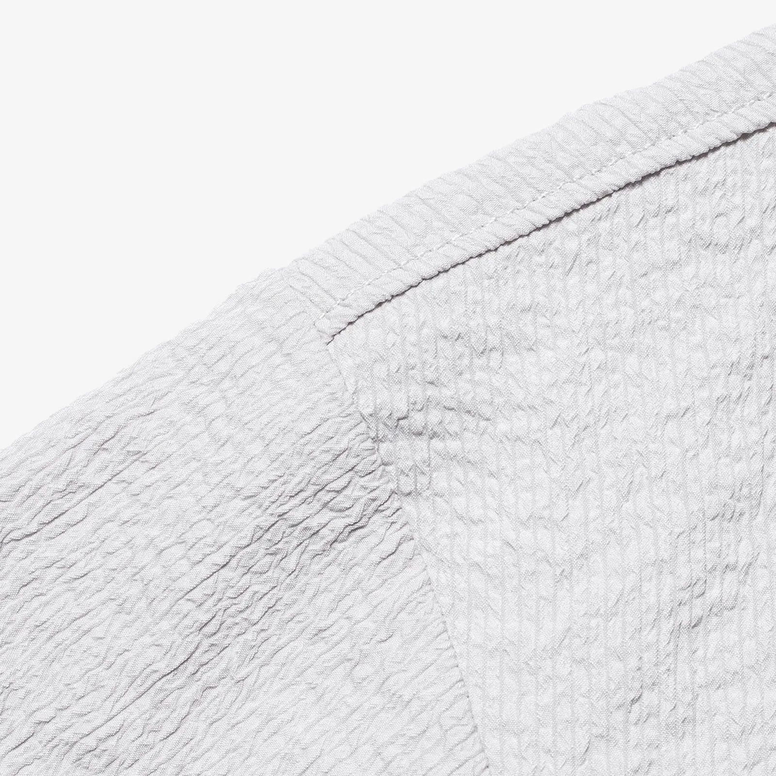 Wade Mirrored Logo Seersucker T-Shirt - Grey