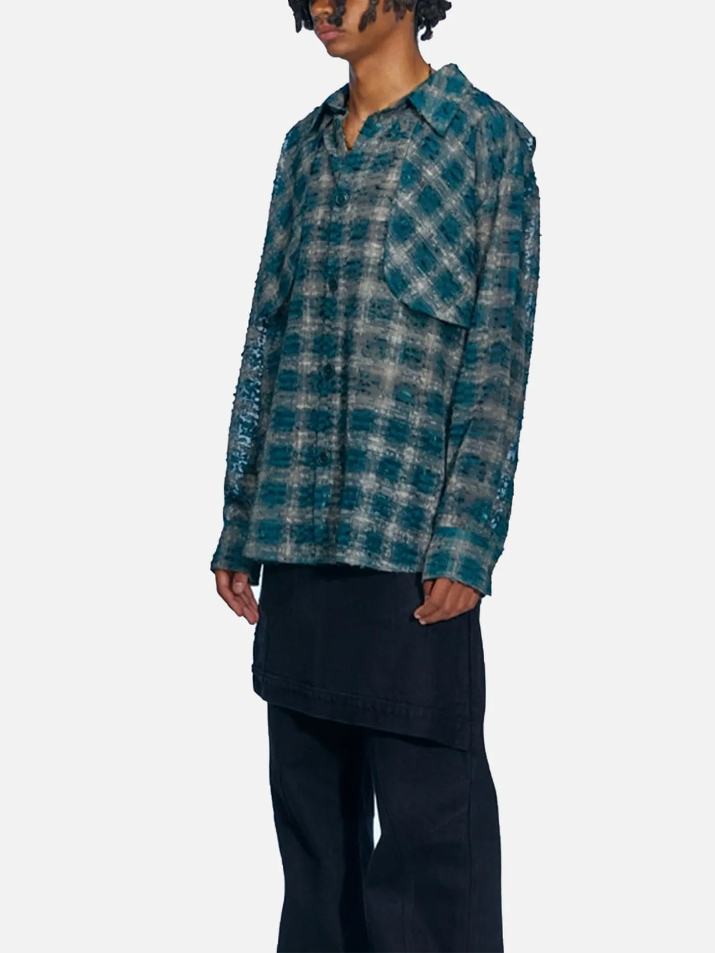 Wasser Sheer Checked Shirts