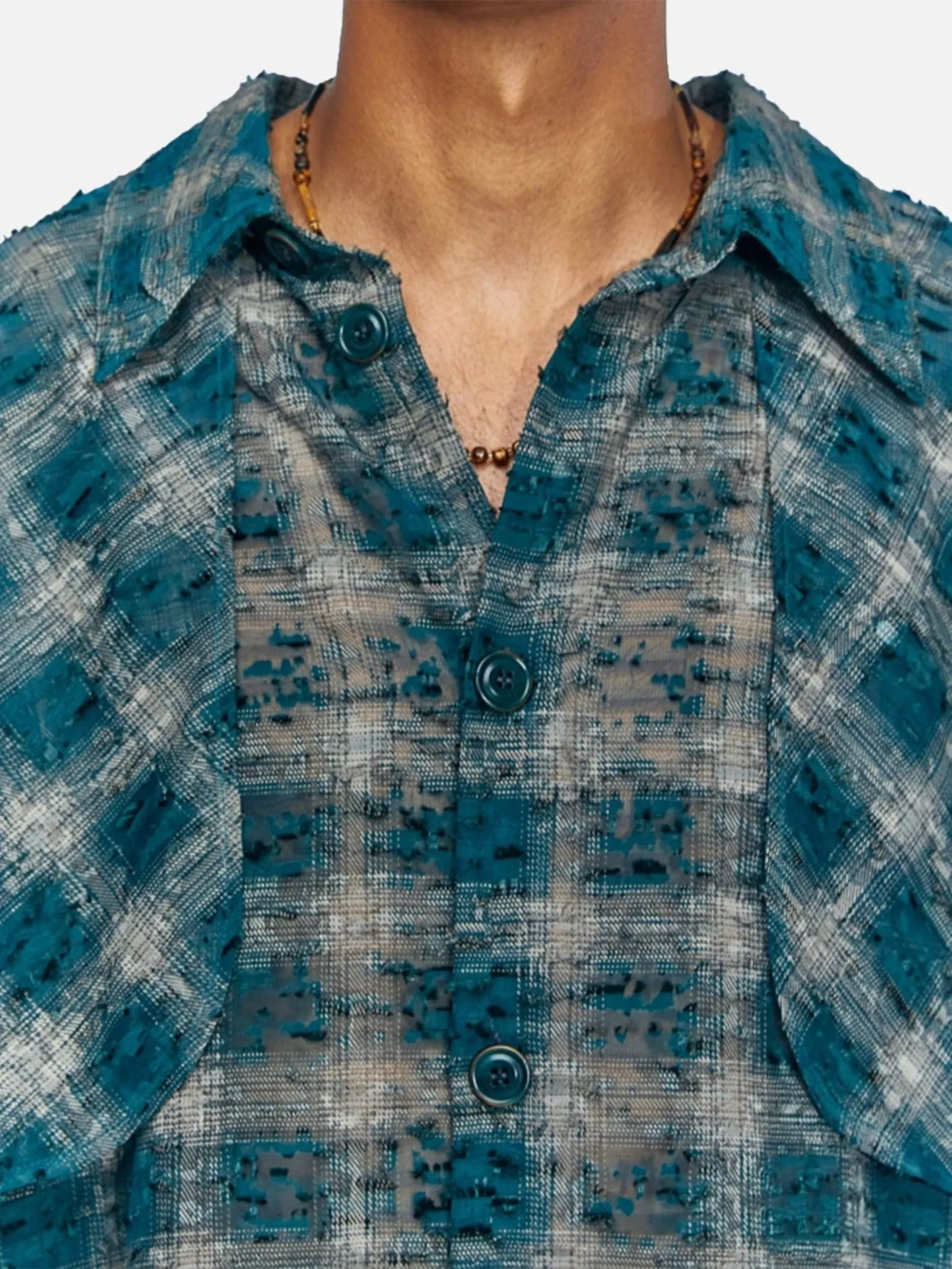 Wasser Sheer Checked Shirts