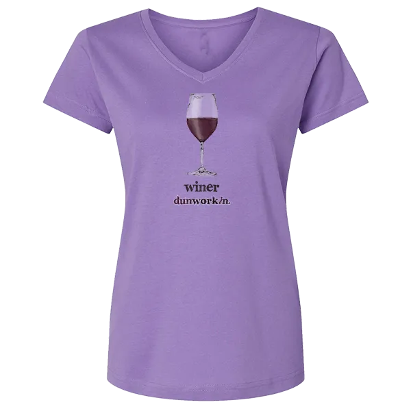 Winer "Red Wine" Women's SS V Neck