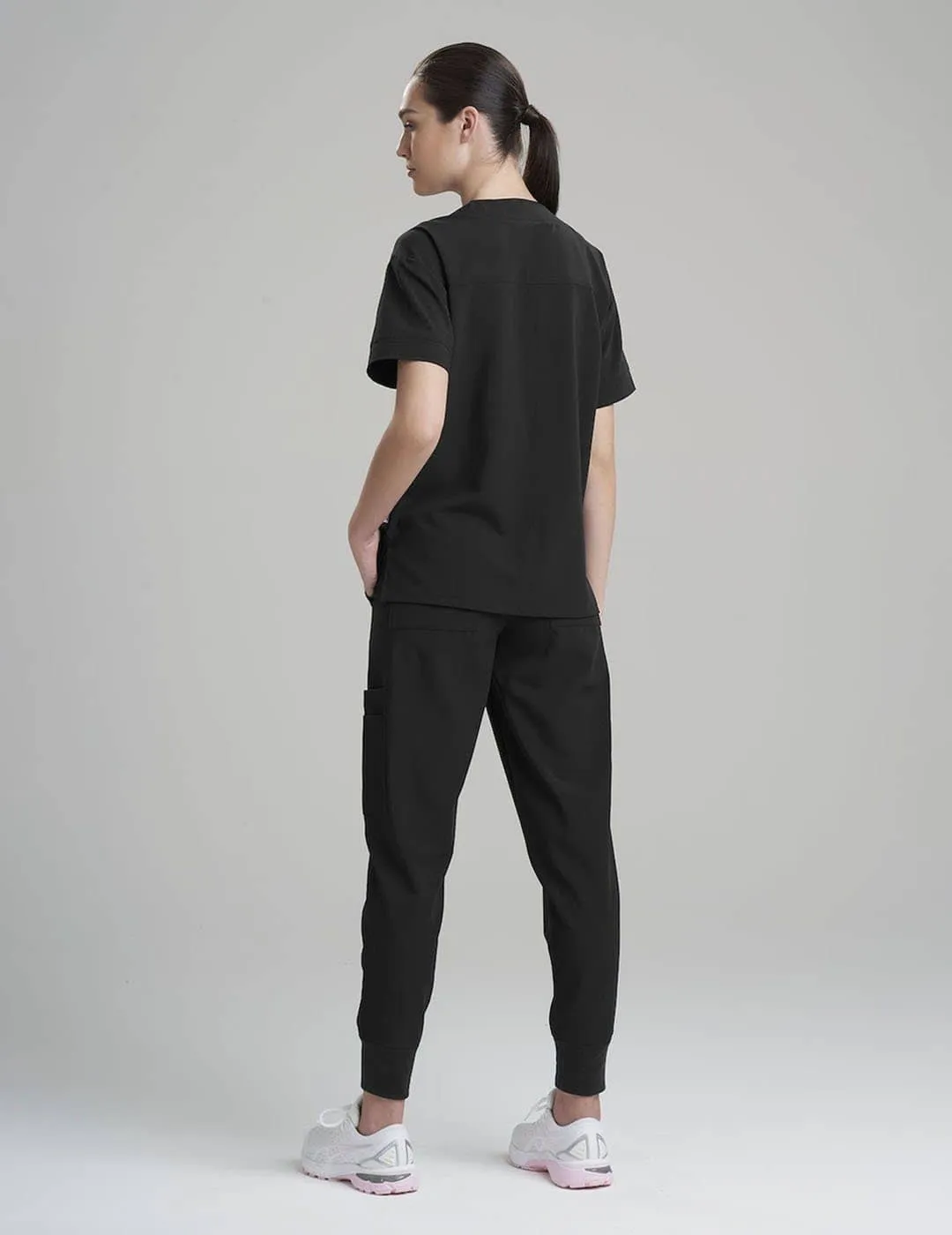 Womens Pro Scrub Top - Black