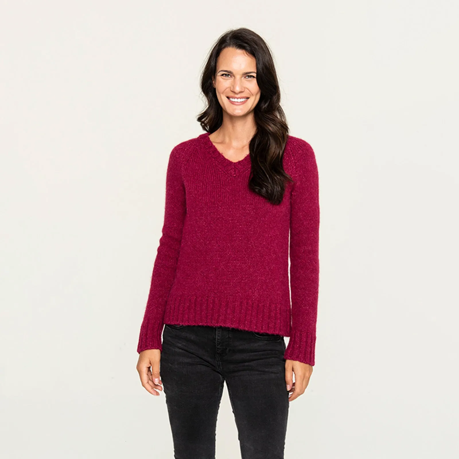 Women's V Neck Sweater