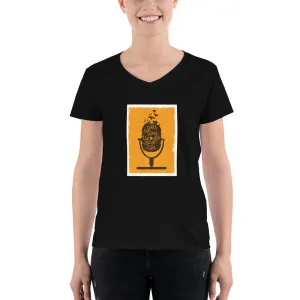 Women's V-Neck T-shirt - Am feeling Fine
