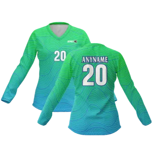 Women's Volleyball Long Sleeve V-Neck