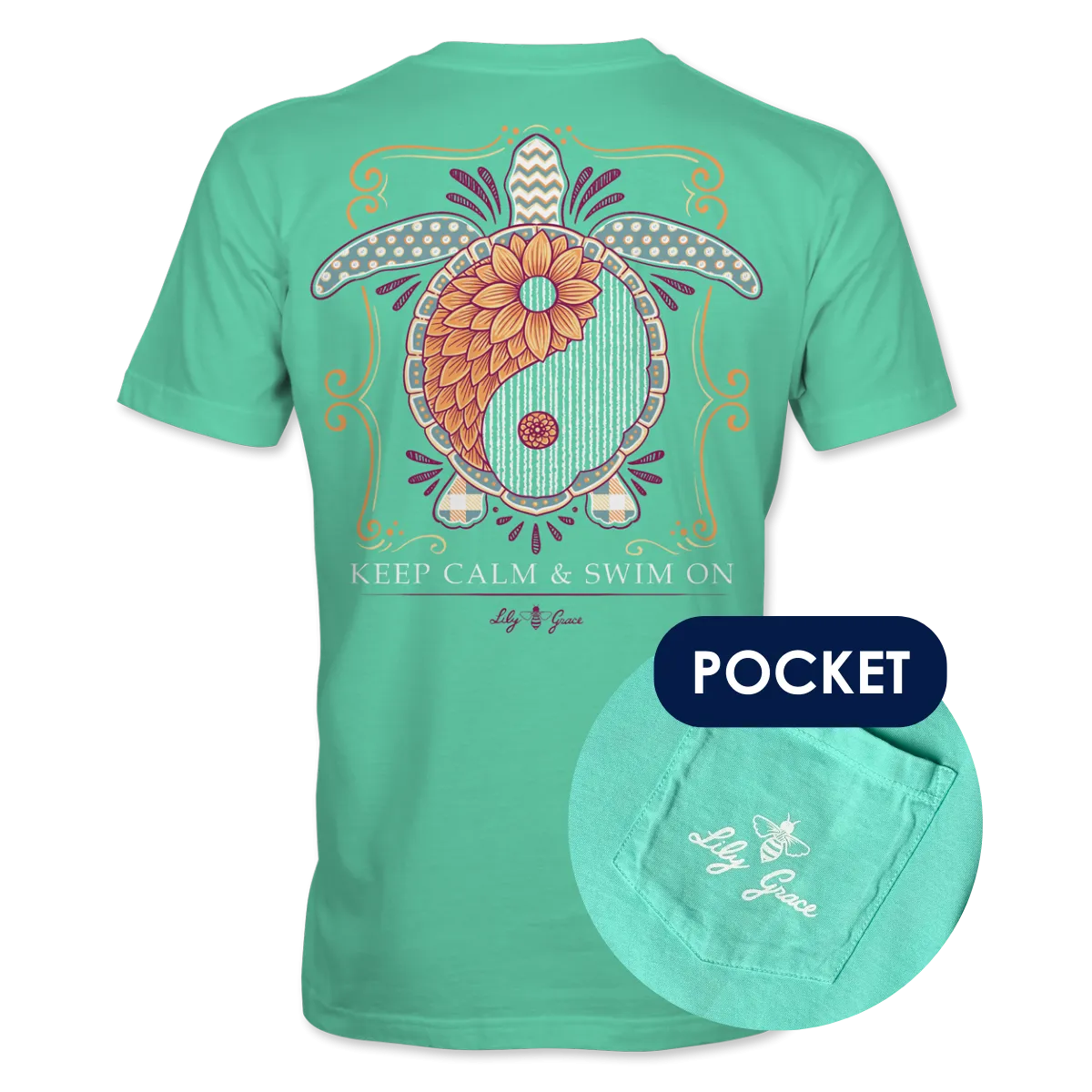 Yin Yang Turtle- Keep Calm T-Shirt